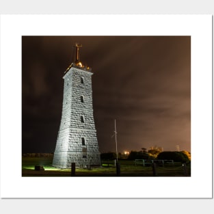 The Glowing Time Tower of Williamstown Posters and Art